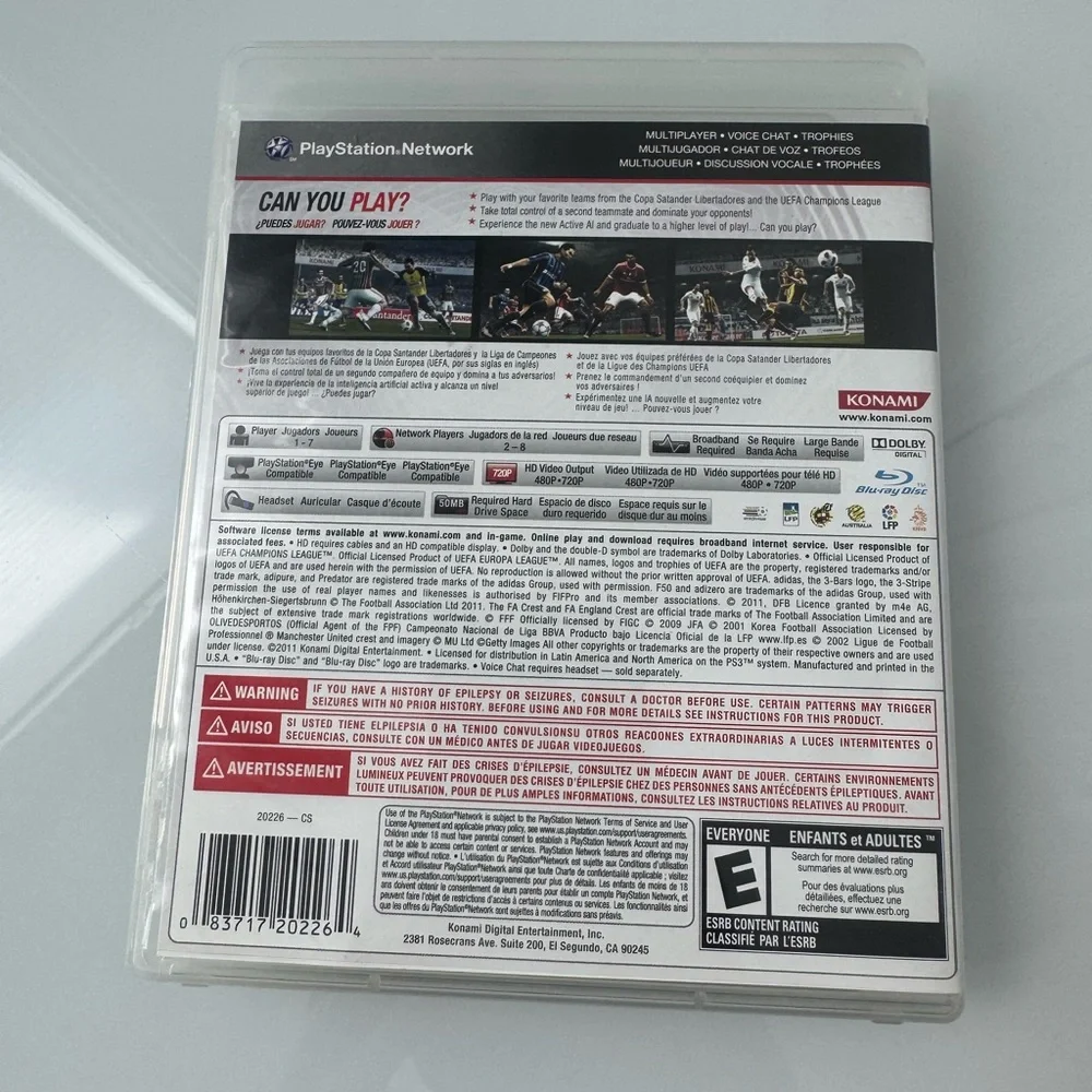 PES 2012 Pro Evolution Soccer for PS3 - Neymar - Cristiano Ronaldo- Lionel Messi
